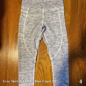 Gray Sketeh LNT Rise Capri 20 Size 4 Zyia